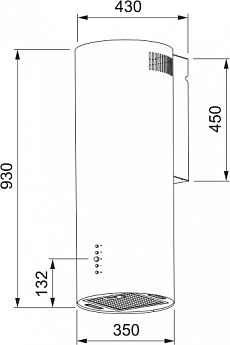 картинка Кухонная вытяжка Franke AXIS BK 35 