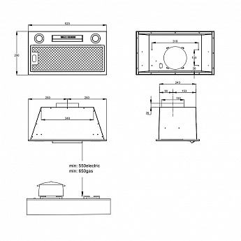 картинка Кухонная вытяжка Korting KHI 6755 N 