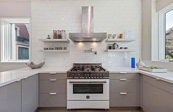 картинка Комбинированная кухонная плита Bertazzoni PRO96L1EBIT белая 