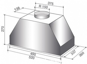 картинка Кухонная вытяжка De Dietrich DHG7501X PLATINUM 