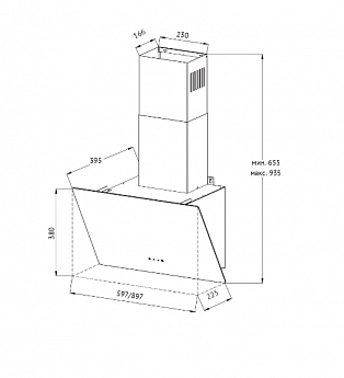 картинка Кухонная вытяжка Kuppersberg F 605 B 