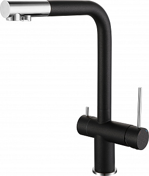 картинка Смеситель Rivelato Lugano 1523513 antracite/cromo 