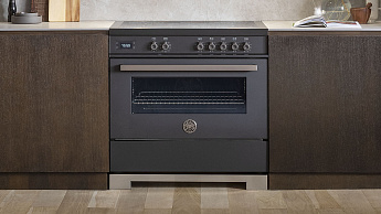 картинка Комбинированная кухонная плита Bertazzoni PRO95I1ECAT карбонио 