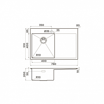 картинка Мойка Omoikiri AKISAME-78-IN-L 