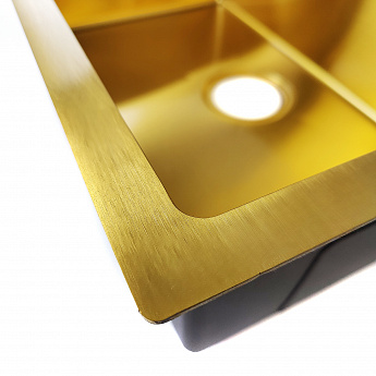 картинка Комплект Emar PVD GOLDEN (мойка, смеситель, дозатор)  