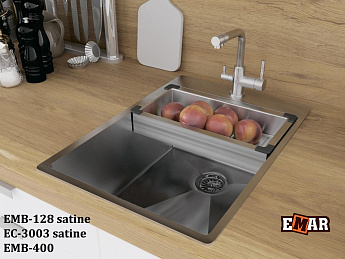 картинка Мойка для кухни Emar EMB-128A PVD Nano Dark 