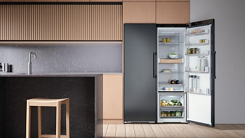 картинка Полувстраиваемый холодильник Asko RFR586KNCB1 черный 