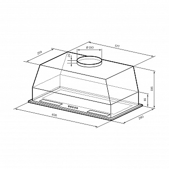 картинка Кухонная вытяжка Lex HYPER 900 WH 