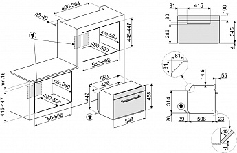 картинка Электрический духовой шкаф Smeg SO4902M1X  