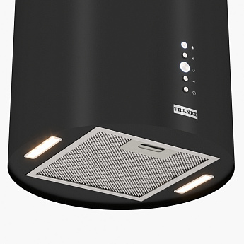 картинка Кухонная вытяжка островная Franke REEF BK 35 черная 