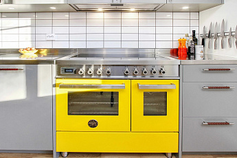 картинка Комбинированная кухонная плита Bertazzoni PRO96L2EGIT желтая 