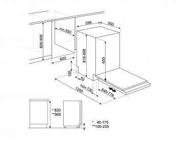 картинка Посудомоечная машина Smeg STL262D 