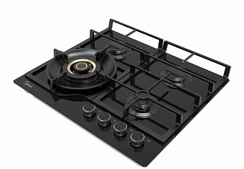 картинка Газовая варочная панель Midea MG697VGB черная 