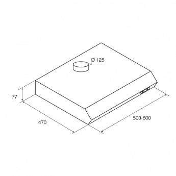картинка Кухонная вытяжка Jetair LIGHT WH/F/50 