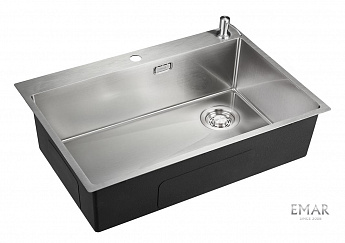 картинка Кухонная мойка Emar EMB-660(TOP) PVD Nano Satin 