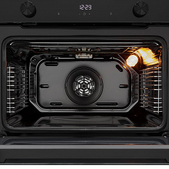 картинка Электрический духовой шкаф Krona PARABEL 45H BL/BL черный 