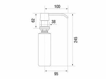 картинка Дозатор для мыла Longran LD0003 CR 