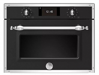 картинка Электрический духовой шкаф с функцией СВЧ Bertazzoni F457HERMWTNE чёрный 