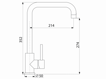 картинка Смеситель LONGRAN LOGIC LM2105 STAINLESS STEEL 