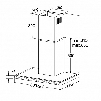 картинка Кухонная вытяжка Korting KHC 9989 GN 
