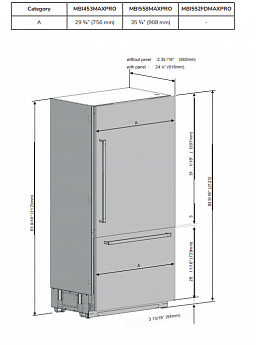 картинка Встраиваемый холодильник Millen MBI558MaxPro 