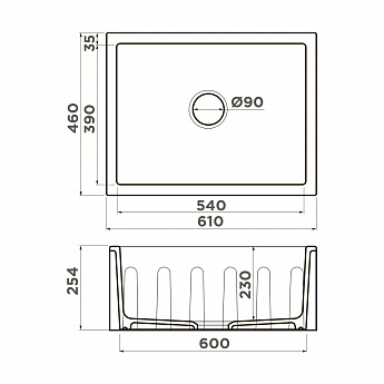 картинка Мойка для кухни Omoikiri Mikura 61 