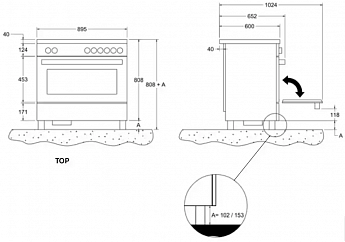 картинка Электрическая кухонная плита Bertazzoni PROCH94I1EBIT 