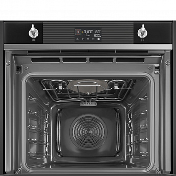 картинка Электрический духовой шкаф с СВЧ Smeg SO6102M2N 