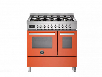 картинка Комбинированная кухонная плита Bertazzoni PRO96L2EART оранжевый 