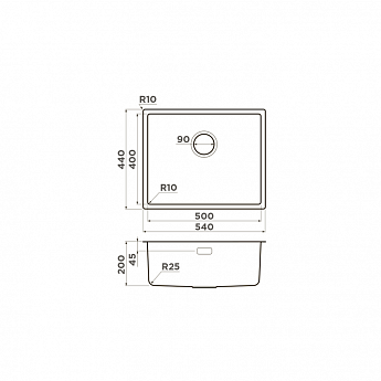 картинка Мойка Omoikiri TADZAVA 54-U/I ULTRA LG 