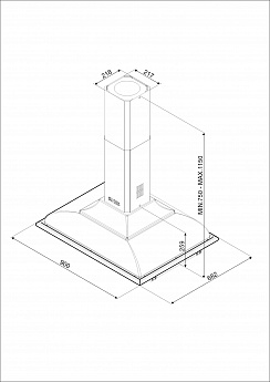 картинка Кухонная вытяжка Smeg KCI19AOE 