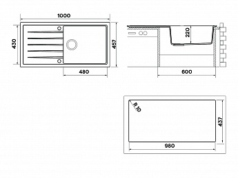 картинка Мойка Longran CLASSIC CLS914.457 