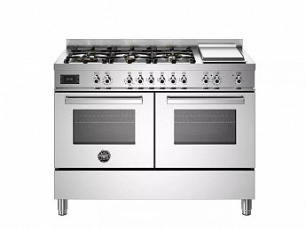 картинка Комбинированная кухонная плита Bertazzoni PRO126G2EXT нержавеющая сталь 