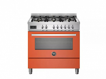 картинка Комбинированная кухонная плита Bertazzoni PRO96L1EART оранжевый 
