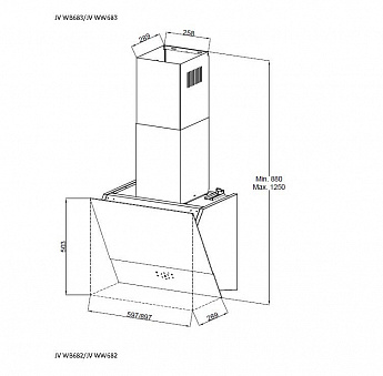 картинка Кухонная вытяжка Jacky's JV BI984 