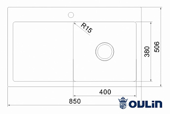 картинка Мойка для кухни Oulin OL-FTR102R 
