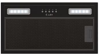картинка Кухонная вытяжка Lex HYPER 600 BBL черная 