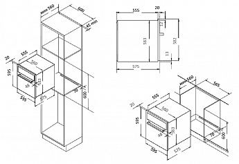 картинка Электрический духовой шкаф Evelux EO 650 PB 