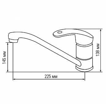 картинка Смеситель Gerdamix INDIGO (FL) 