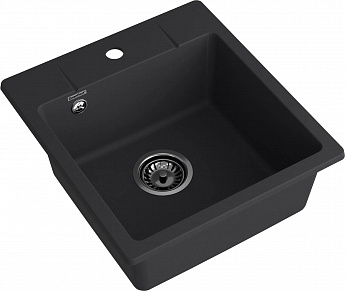 картинка Кухонная мойка Granfest GF-URBAN 245 черный 