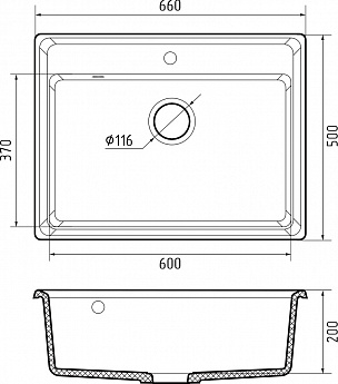 картинка Мойка для кухни Granfest GF-LV-660 