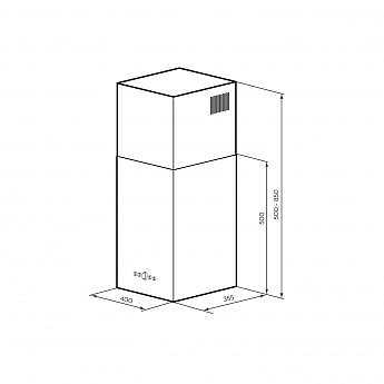 картинка Кухонная вытяжка Lex MONO 400 WHITE 