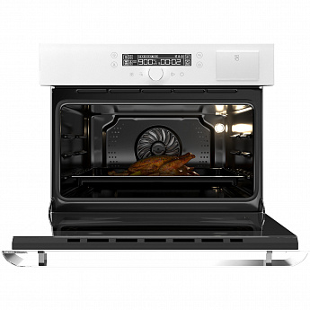 картинка Электрический духовой шкаф с функцией пароварки и СВЧ Hiberg MS-VM 5115 W SMART 