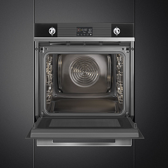 картинка Электрический духовой шкаф с СВЧ Smeg SO6102M2N 