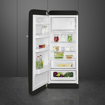 картинка Отдельностоящий холодильник Smeg FAB28LBL6 черный 