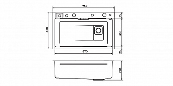 картинка Мойка Premial FLAGMAN SATIN PRODIGY комплект 