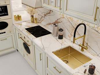 картинка Кухонная мойка Emar EMB-540(UN) PVD Golden 