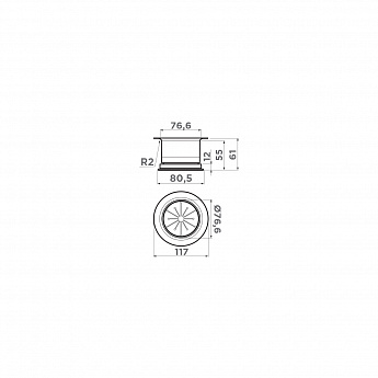 картинка Cменная горловина для измельчителя Omoikiri Nagare NA-04 