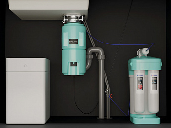 картинка Измельчитель пищевых отходов Omoikiri Nagare Slim 1250 Az 