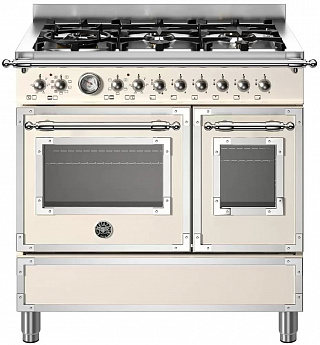 картинка Комбинированная кухонная плита Bertazzoni HER96L2EAVT слоновая кость 